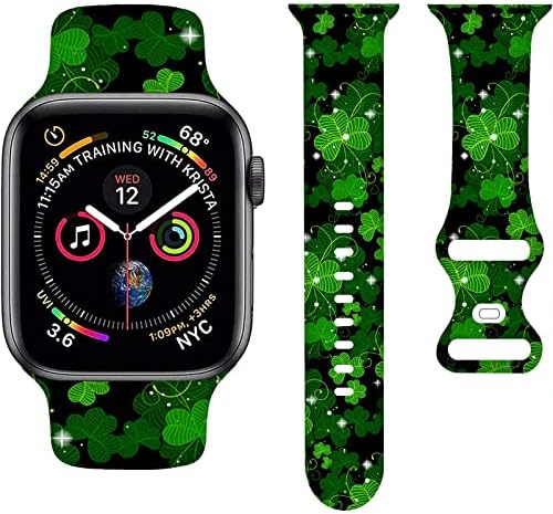 חג שמח חג המולד חג המולד תואם להקת Apple Watch 38 ממ 40 ממ 41 ממ 42 ממ 44 ממ 45 ממ, רצועת סיליקון רצועות
