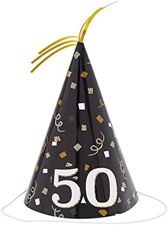 ציוד למסיבת יום הולדת 50, כפתור סיכה, אבנט, כובע, מפוח