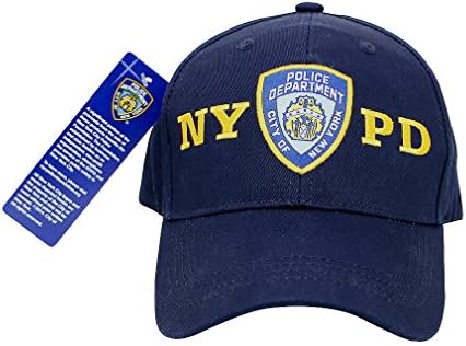 רשמי משטרת ניו יורק כובע / בייסבול כובע, חיל הים כחול משטרת משטרת ניו יורק עם מתכוונן סקוטש רצועה