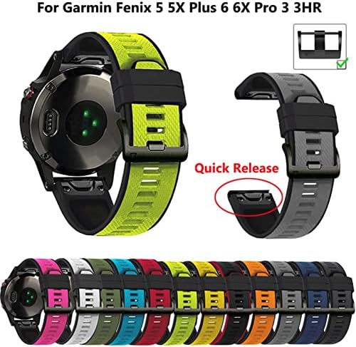 KGDHB רצועות להקות שעונים חכמים חדשים עבור Garmin Fenix ​​6 6S 6X 5X 5S 5S 3 3HR Forerunner 935