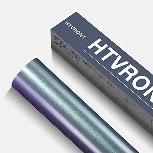 HTVront זיקית HTV גליל ויניל העברת חום העברת ויניל, 12 ברזל X10ft על ויניל לחולצת טריקו זיקית שינוי צבע צבע
