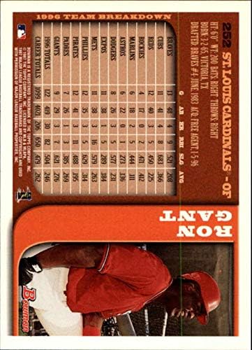1997 באומן 252 רון גנט סנט לואיס קרדינלס MLB כרטיס בייסבול NM-MT
