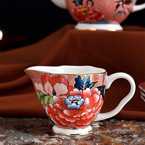 Ytyzc 15 יחידות סגנון אירופאי סין קפה סט קפה מוזהב תה חרסינה מוזה