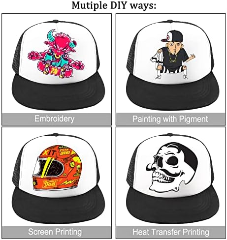 Funkeet 7 חבילה כובע Snapback ריק סובלימציה שטוחה שטר משאית כובע היפ הופ גב גב כובע בייסבול לגברים
