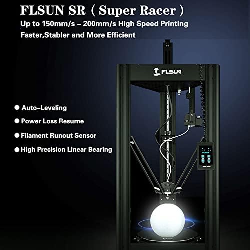 FLSUN מדפסת מהירות גבוהה מדפסת דלתא תלת מימד עם חיישן נימה ופילוס אוטומטי FDM DELTA 3D מדפסת 1.75 PLA DIY 3D