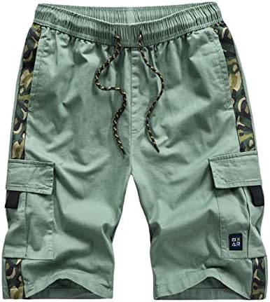 מכנסי מטען של Badhub לגברים מכנסי טיול חיצוניים כותנה מכנסי קפריס עם ריבוי כיסים לטיולי קמפינג לדוג