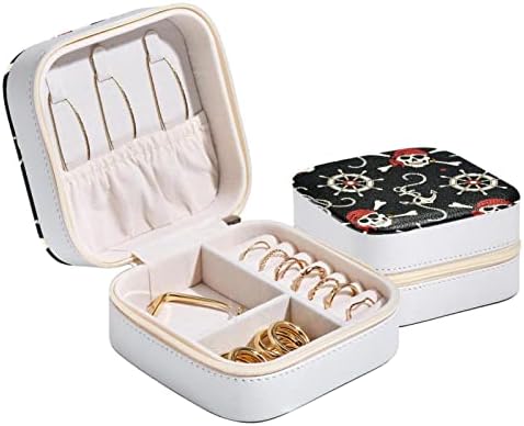 מיני טיול תכשיטים ניידים לטבעת, תליון, עגיל, ארגז מארגן שרשרת, מתנות ליום הולדת שודדי ים ועוגן