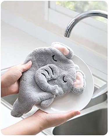 מגבות ידיים של Meioro מצחיקות מצוינות מגבת יד תלויה לילדים מגבות ידיים לאמבטיה לקישוט מטבח אמבטיה, סט