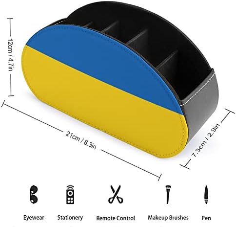 דגל אוקראיני מארגן תיבת אחסון בטלוויזיה אוקראינית עם 5 תאים לחדר שינה שולחני