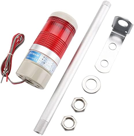 BAOMAIN תעשייתי מגדל LED אות אור בטיחות ערימה מנורה רציפה נורה אדומה DC24V LTA-502T