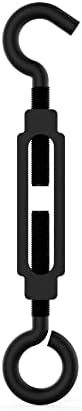 חומרה לאומית N820-120 טורנבוק וו עין, 1/4 × 7-1/2, שחור