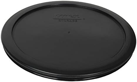 פיירקס 7402-מחשב 6/7 כוס שחור עגול פלסטיק מזון אחסון מכסה, תוצרת ארה ב-4 מארז