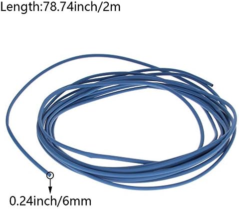 1 יחידות צינורות כיווץ חום,2: 1 כבל חוט חשמל כחול של בטומשין 600 וולט ו-248 סד ו, 6 מגה 2 מ מ לכווץ גלישת