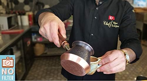 YDB נחושת -2021- סדרת KDA-סיר קפה ארמני ערבי יווני עם ידית עץ / נחושת עתיקה עתיקה ביותר בעלת עץ עץ, Jezve, Jazva,