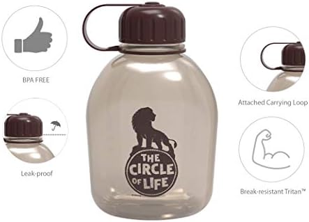 זאק מעצב דיסני סרט אריה קינג בקבוק מים מפלסטיק לשימוש חוזר עם מכסה הברגה מושלם לפעילות חיצונית/מקורה