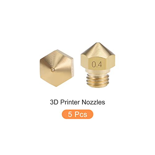 Metallixity 3D מדפסת זרבובית 5 יחידות, מכבש חרירי פליז - עבור מדפסת MK10 3D
