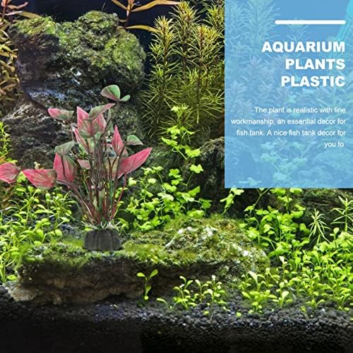 עבאודם קישוטי אקווריום צמח מים דגי טנק צמחים מלאכותיים כמו בחיים מתחת למים פלסטיק צמח אקווריום נוף צמח דגי