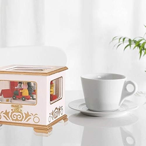 XJJZS לבן, רכבת אדומה מעצבת חג המולד מעץ קופסאות קופסאות אחסון קופסאות שולחן קישוט בית יום הולדת חתונה