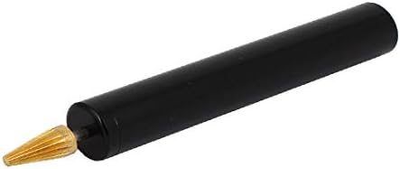 LON0167 חדש מתכת עור בהשתתפות ראש פליז אמין יעילות אמינה קצה קצה שמן עט DIY שחור 127 ממ אורך