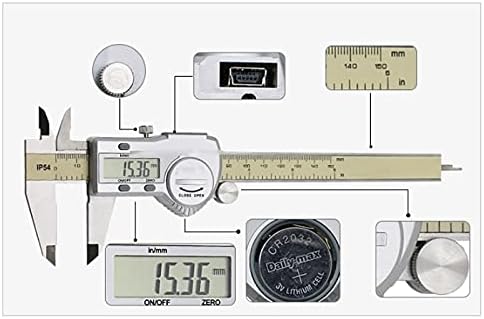 דיגיטלי ורניה קליפר מד אלקטרוני דיגיטלי קליפר דיגיטלי 150 ממ מדידת כלי