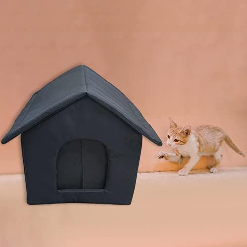 קולקולו אוקספורד בד חתולי רחוב מקלט עמיד חורף מיטת חיצוני חתולי פרא חם בית , 40 סמ 35 סמ 40 סמ