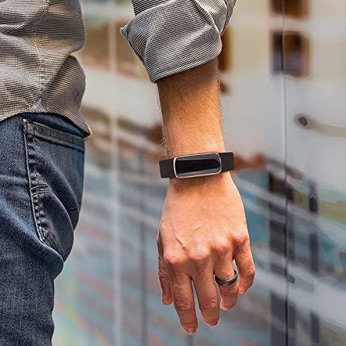 3 להקות חבילות תואמות להקות Fitbit Luxe לגברים נשים, החלפה גמישה עמיד למים רצועת שעון ספורט צמיד גדול