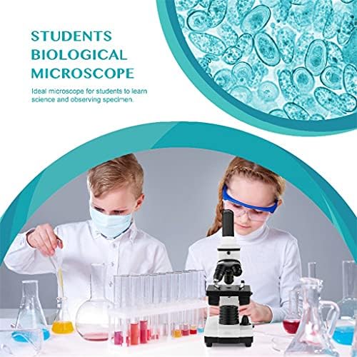TJLSS 64X-640X מיקרוסקופ ביולוגי מקצועי/מטה מיקרוסקופ מונוקולרי LED לתלמידים לחינוך לילדים עם שקופיות