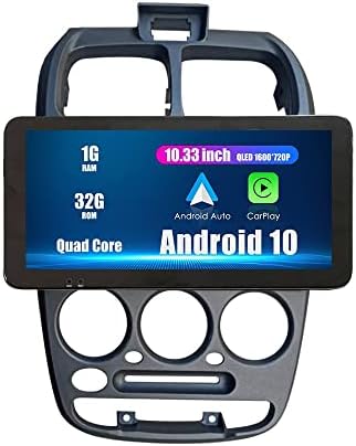 Wostoke 10.33 QLED/IPS 1600x720 מסך מגע Carplay & Android Auto Auto Android Autoradio ניווט סטריאו סטריאו