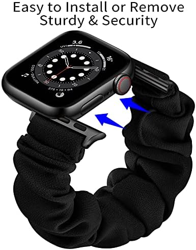 תואם לסדרת Apple Watch SE 6 5 4 3 2 1 להקות, להקות Apple Watch של Scrunchi