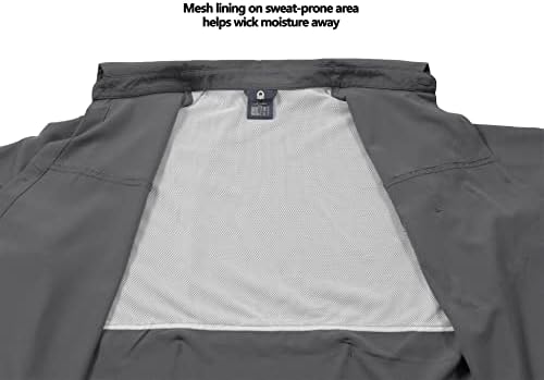 חמור קטן אנדי אנדי UPF 50 חולצת הגנה על UV, חולצות טיול של שרוול ארוך נושם, יבש מהיר