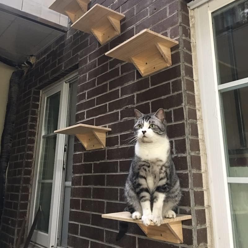 גרט חתול עץ חתול טיפוס מסגרת סטרץ לוח עץ חתול קפיצות פלטפורמה עשה זאת בעצמך ריהוט לחיות מחמד חתלתול מקפצה