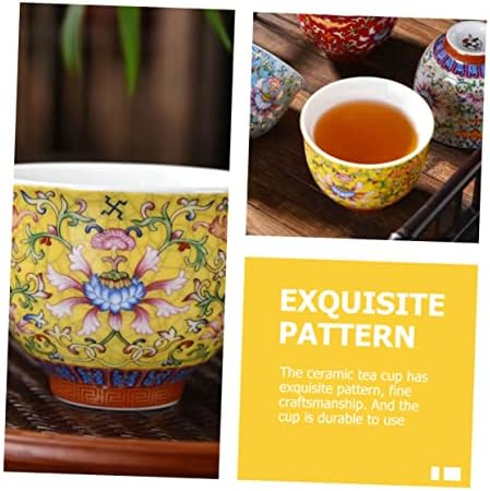 HOMOYOYO 5 יחידות שנה ספלים ביתיים חרס מסורתי תה מסורת
