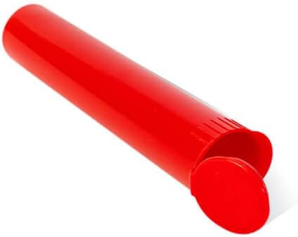 116 ממ פלסטיק פופ למעלה מראש רול צינורות-מפרקי אחסון צינור מיכל-כתרים מראש מקרה מחזיק-אדום