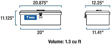 UWS EC20111 ארגז כלים אלומיניום כבד בקיר כבד 20 אינץ '