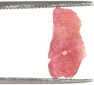 Gemhub מוסמך ריפוי רופף גביש ורוד טורמלין מחוספס 2.90 סמק. אבן חן רופפת לאבן צ'אקרה.