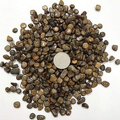Shitou2231 50 גרם ברונזה טבעית חצץ חצץ סלע קוורץ דגימה מינרלית אבן חן אבנים טבעיות ומינרלים אבני ריפוי