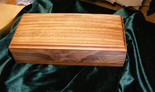 מתנה של סטיב קופסה קופסת תכשיטים אגוז עם רירית קטיפה 9.5 x 4.5 x 2.5 אינץ '