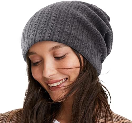 כובעי חורף של RVIDBE לנשים כובעי שלג נשים אופנתיות כובעי כפה אופנה מרופדת