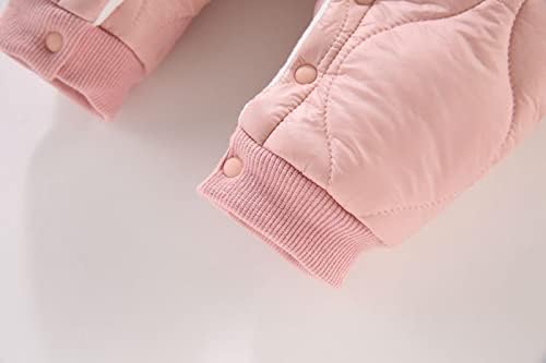מעילי חורף לתינוקות בנות בנות תינוקות תינוקות קפוצ'ון בגדי פליס תינוקת רומפר מעילים מוצקים ללא מכסה