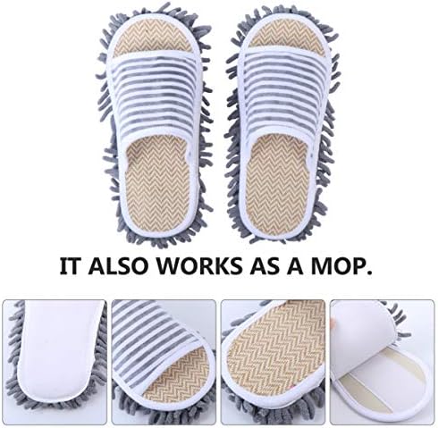 נעלי בית מיקרופייבר רצפת ניקוי סמרטוט לאבק נעלי בית ניקוי כלי רחיץ לשימוש חוזר ערדל לגברים נשים