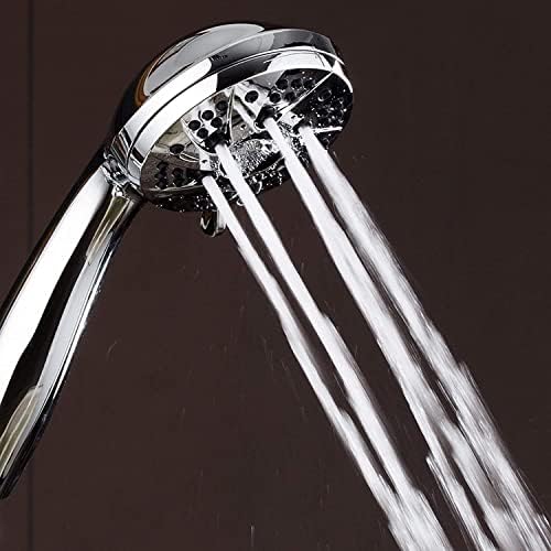 אקוודנס גבוהה לחץ 6-הגדרת 3.5 כרום פנים כף יד מקלחת עם צינור האולטימטיבי מקלחת ניסיון! באופן רשמי נבדק באופן