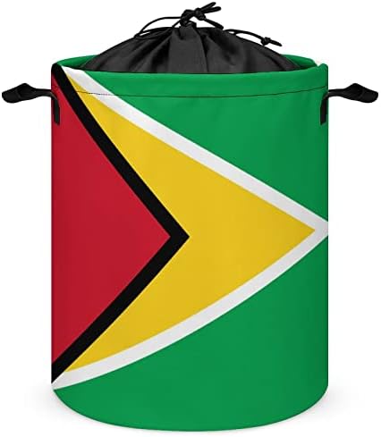 דגל גיאנה סל כביסה עגול 42 ליטר סל כביסה מתקפל עם שרוך עליון