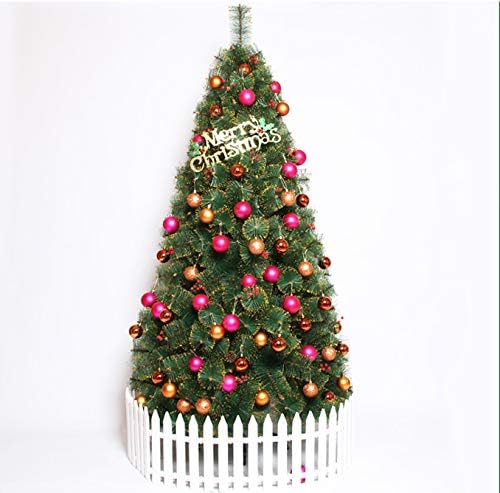 TOPYL 5ft עץ חג המולד לא מלא מלאכותי פרימיום צייר עץ אורן עץ מלא עם קישוט פנום פנום וקונוסים אורנים אדומים,