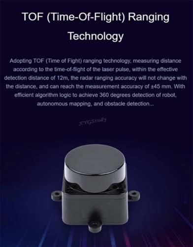 Xygstudy dtof lidar ld19 D300 ערכת מפתחים DTOF חיישן טווח לייזר 360 ° OMNI-DISTRECTIONAL LIDAR דרך אוטובוס UART