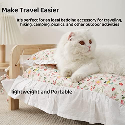 בלוקו חתול מיטת מחצלת מיטה רכה עם חמוד הדפסי / עצמי התחממות הפיך פלאפי מיטת מחצלת / מכונת רחיץ מיטה לחיות מחמד