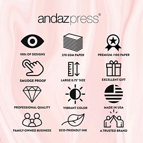 Andaz Press מותאמים אישית לחתונה בהתאמה אישית מדבקות לייבל, חיבוקים ונשיקות, ורדים פרחוניים, חבילה