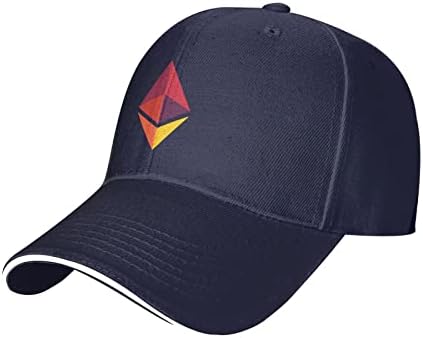 לוגו Ethereum כובע בייסבול מכסה כובע כריך כריך מתכוונן