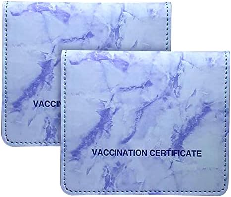 מגן כרטיס חיסון 4 עד 3 במחזיק כרטיס חיסון עור מפוצל כדי להגן על כרטיס שיא החיסון שלך לבקרת מחלות, מחזיק כרטיס