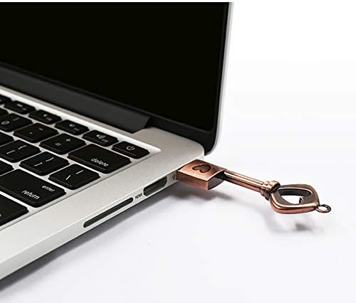 פלוס+ 10 חבילות USB כונן הבזק 64 ג'יגה -בייט בצורת מפתח מתכת בצורת USB כונן עט עם לב לחתונה
