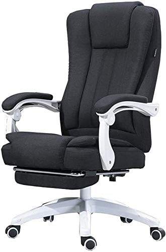 משרד כיסא כיסא בית 150 עבור שכיבה עיצוב כפול מושב אחורי טבעי כותנה ופשתן בוס כיסא עם הדום הרמת גובה 117-127